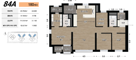 달서자이 제니크 84A 공식 평면도